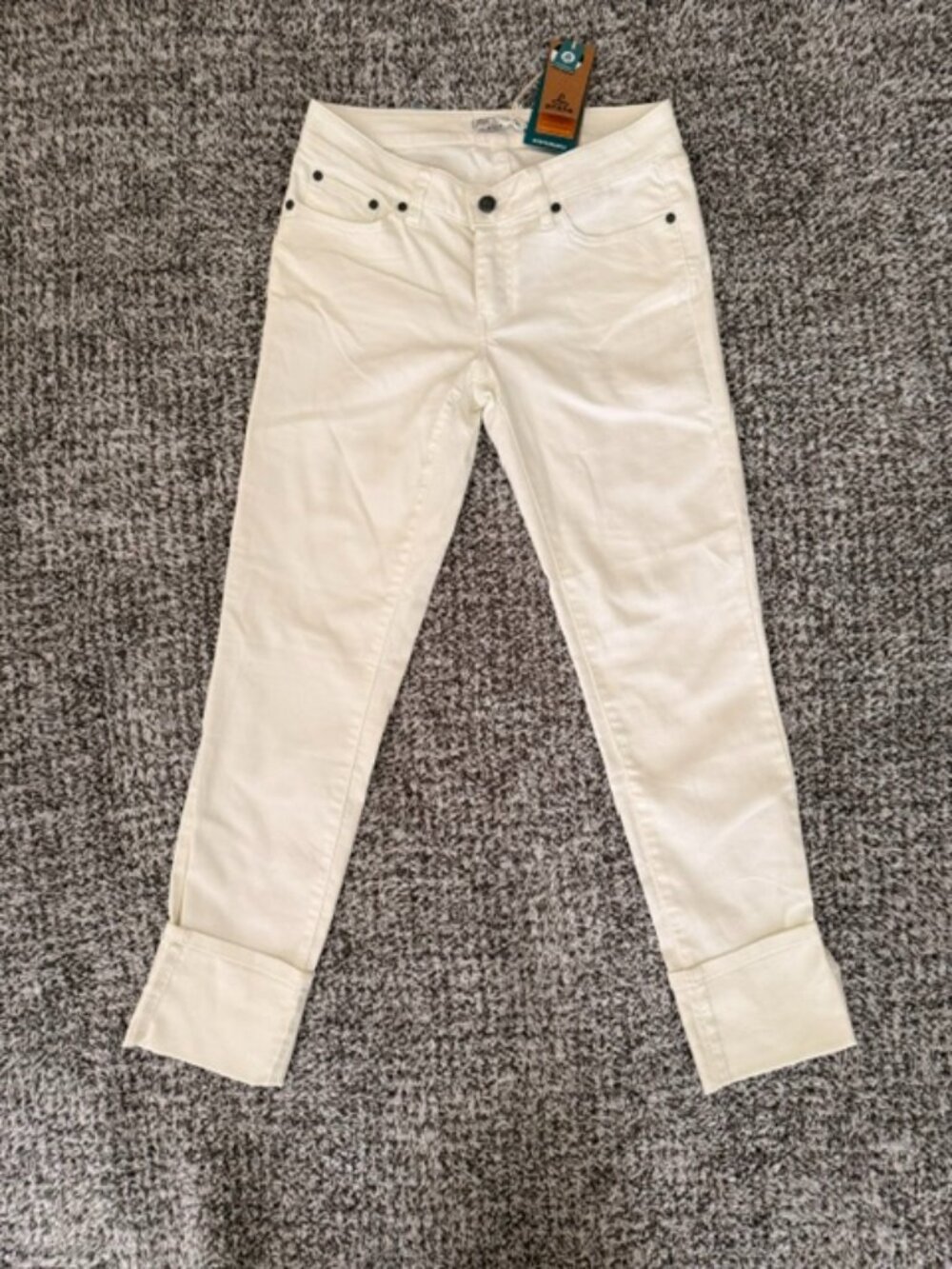 Women's New Prana Kara Jeans-Size 4/27 Color White